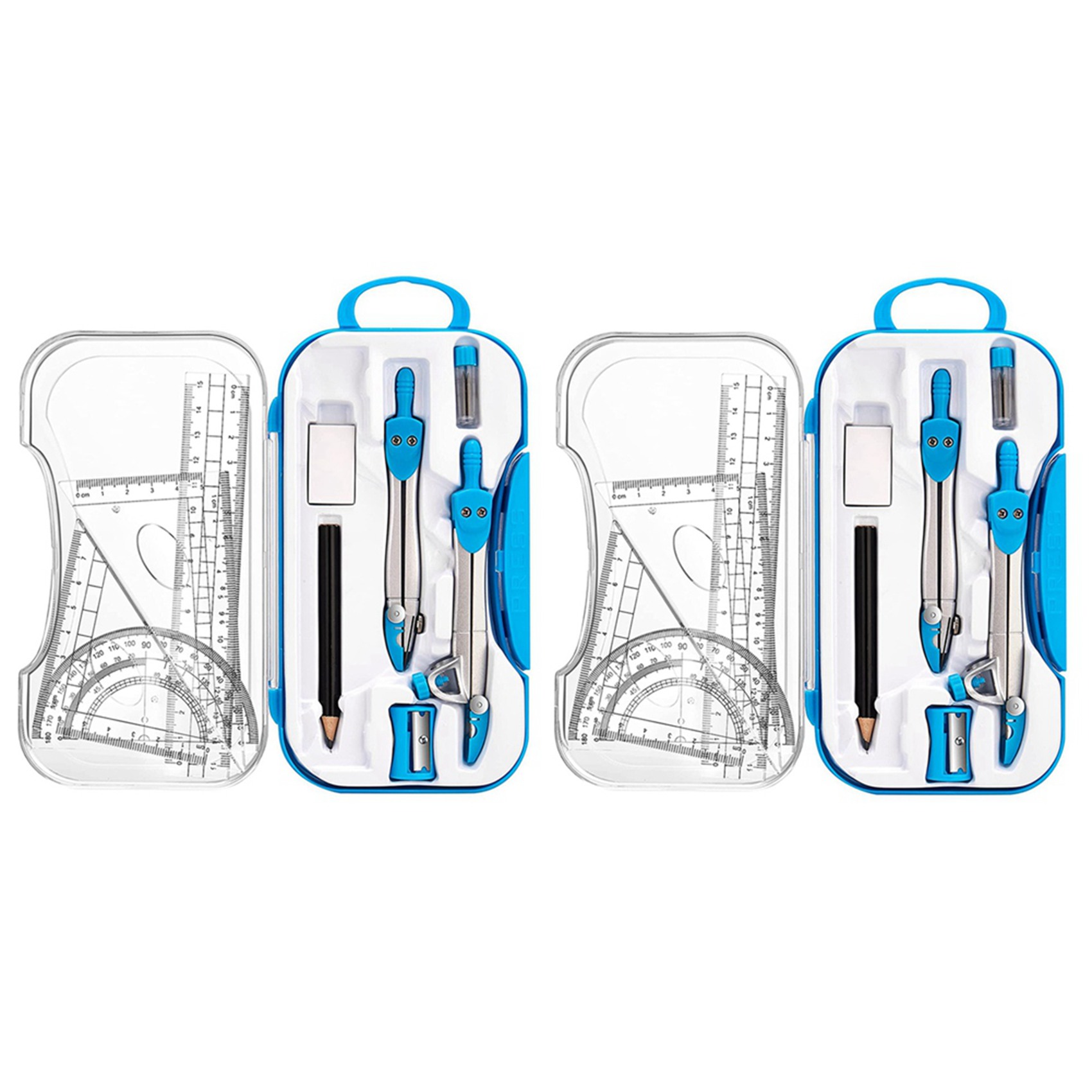 Math Geometry Set With Compass - Superior-Geometry Set 20 Pcs Math Supplies