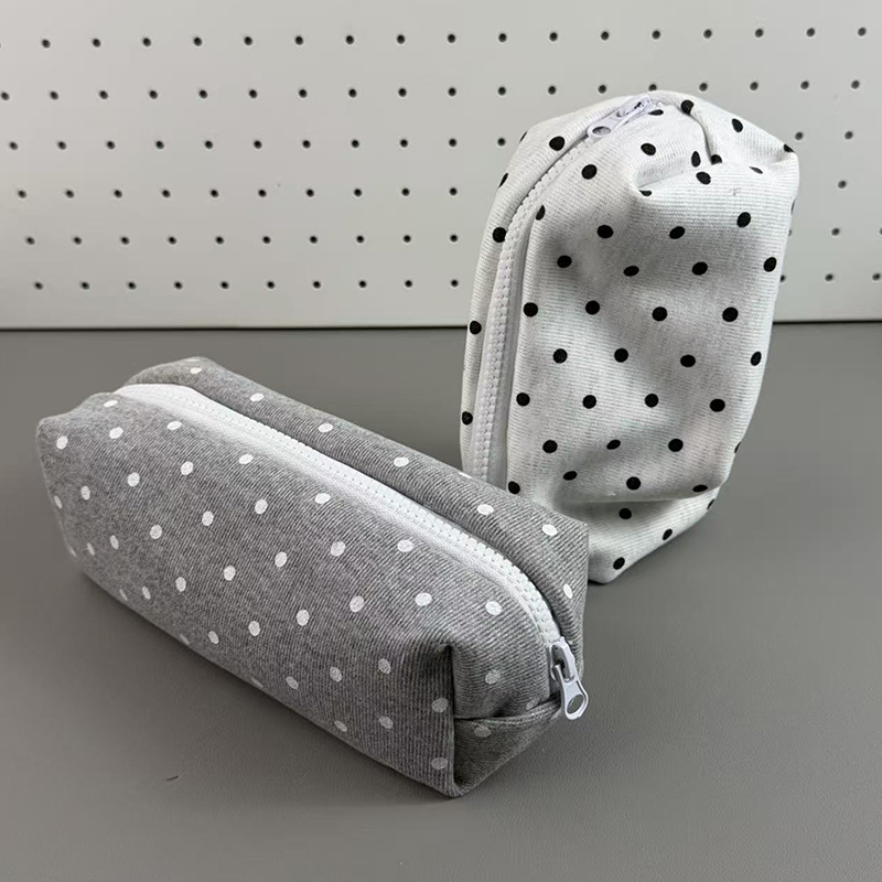 ∘Polka Dot Pencil Case Cute Ae - Aesthetic Large Pencil Case Pouch recension och pris