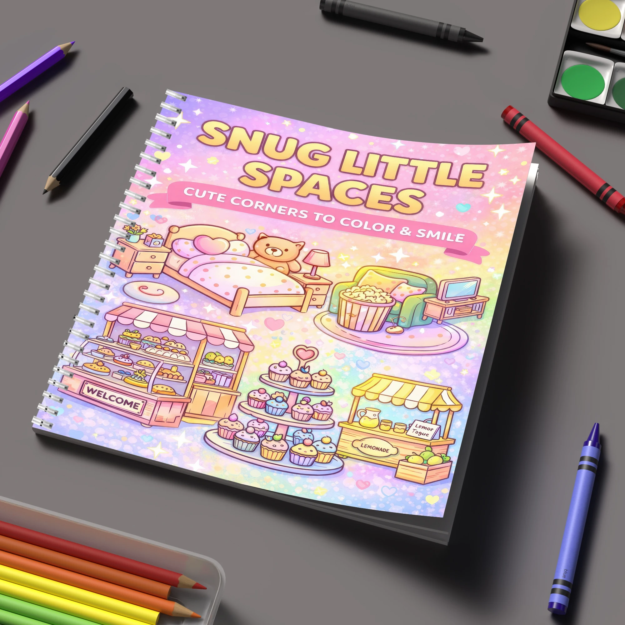 Coloring Book Little Spaces fo - School Supplies recension och pris