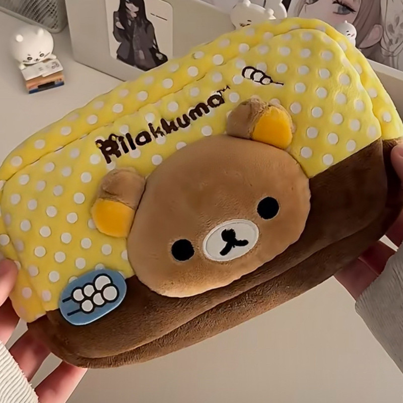 Rilakkuma Plush Pencil Case Ja - Aesthetic Large Pencil Case Pouch recension och pris