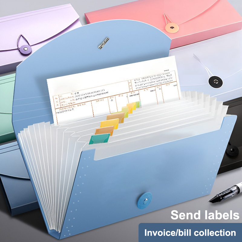 ~13 Pockets Expanding File Fol - Expandable Accordion File Folder 13 Pockets recension och pris
