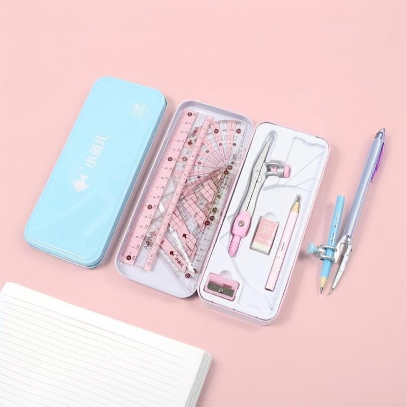 8Pcs/Set Geometry Math Drawing - Math Geometry Set With Compass recension och pris