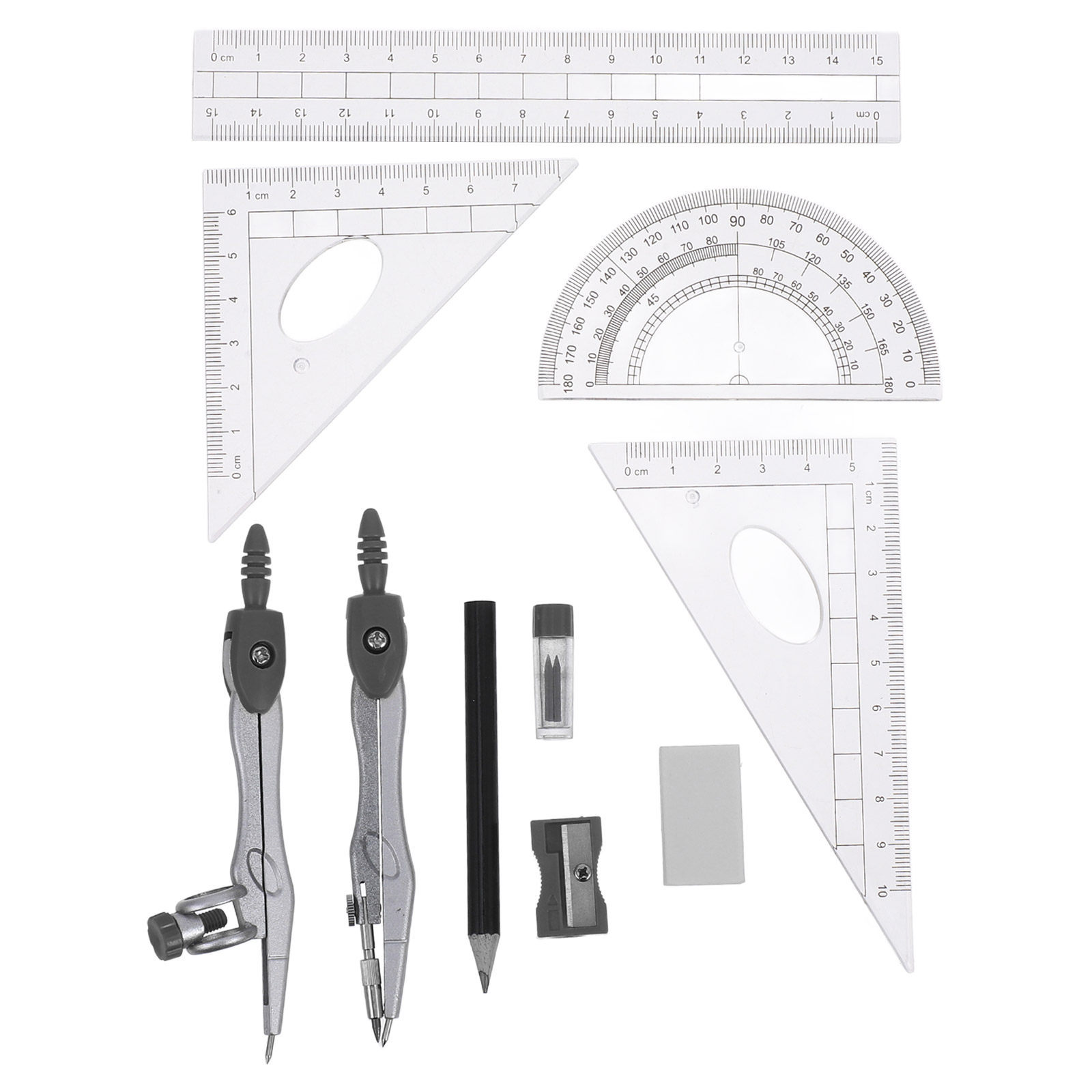 1Set Geometry Drawing Set with - Math Geometry Set With Compass recension och pris