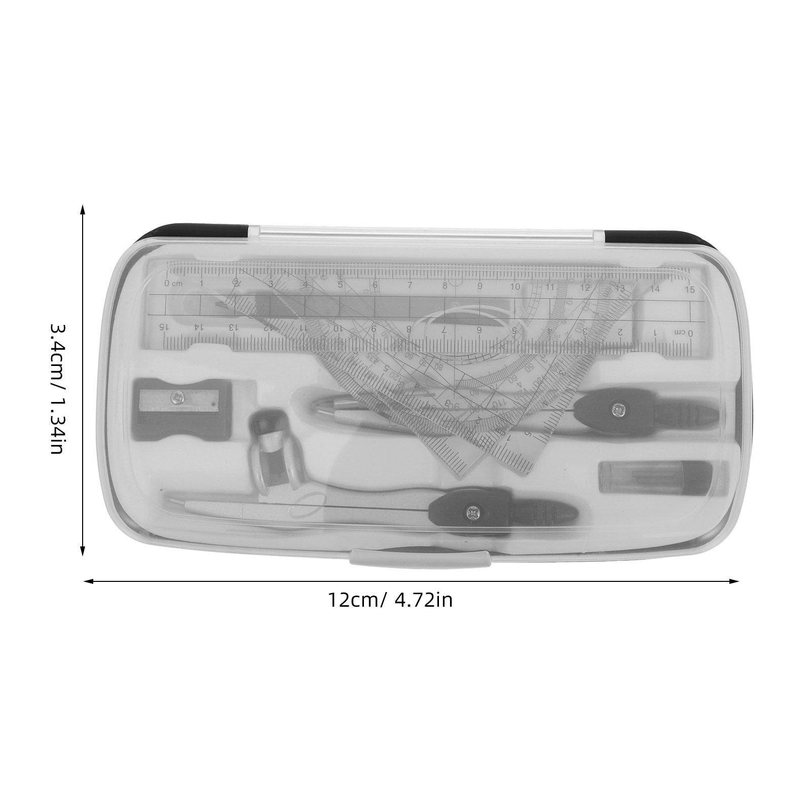 1Set Geometry Drawing Set with - Math Geometry Set With Compass recension och pris
