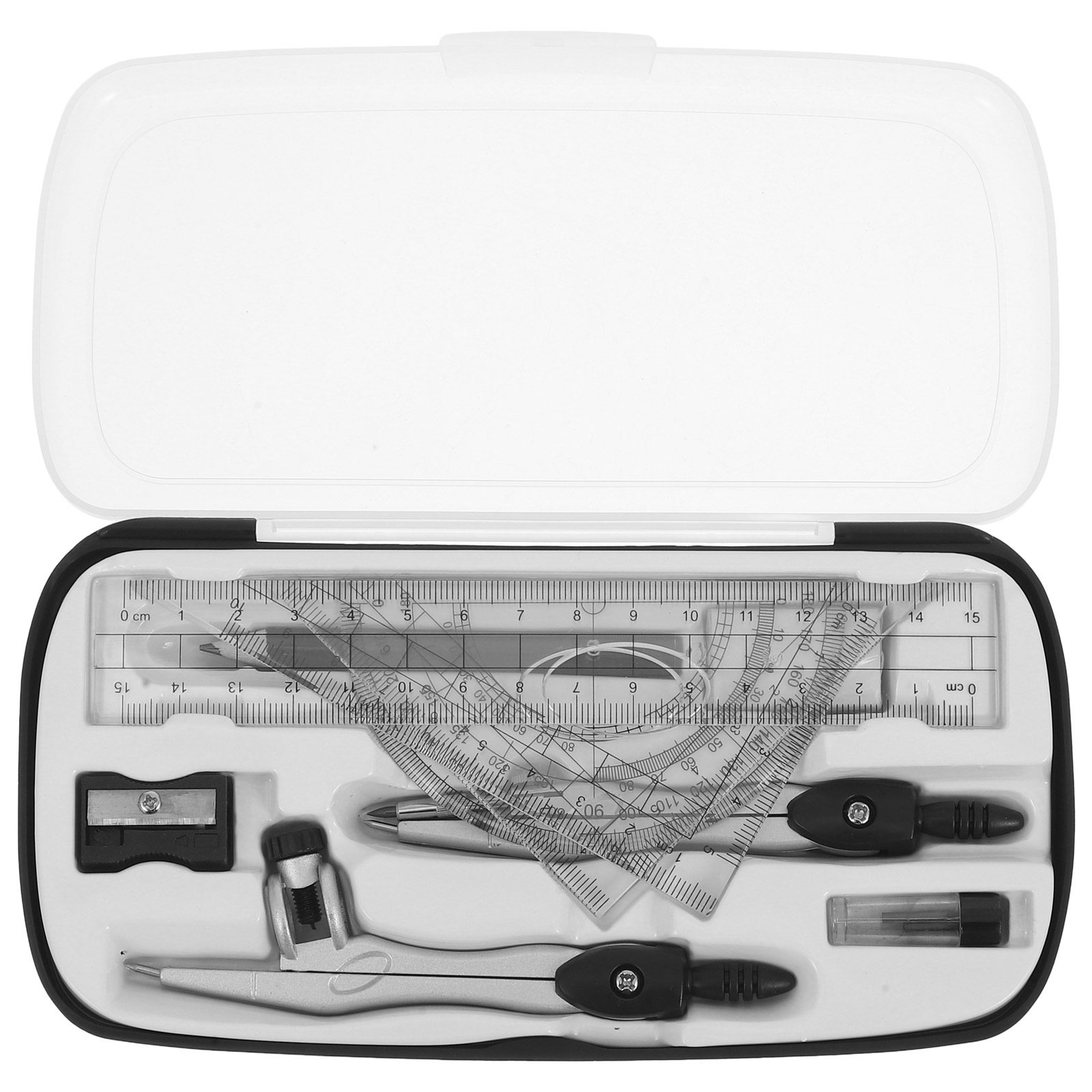 1Set Geometry Drawing Set with - Math Geometry Set With Compass recension och pris