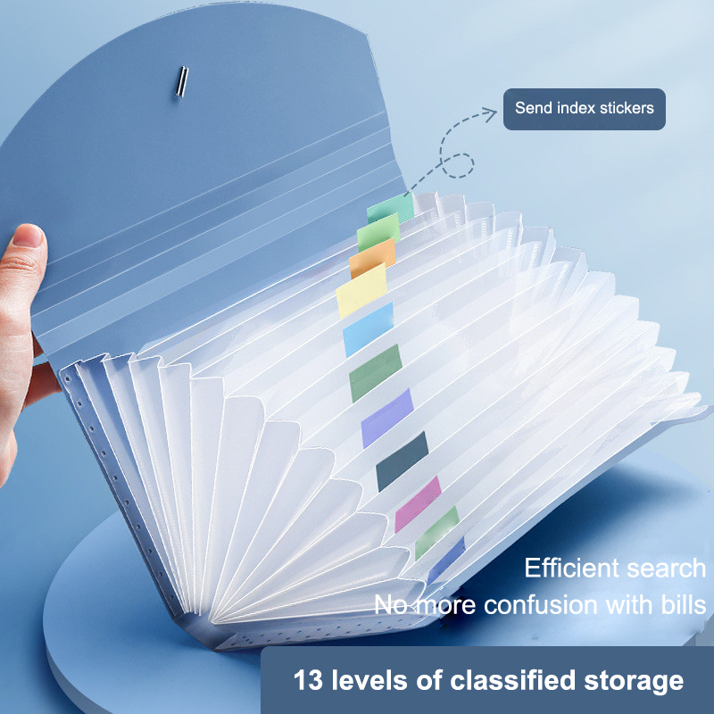 13 Pocket Expanding File Folde - Expandable Accordion File Folder 13 Pockets recension och pris