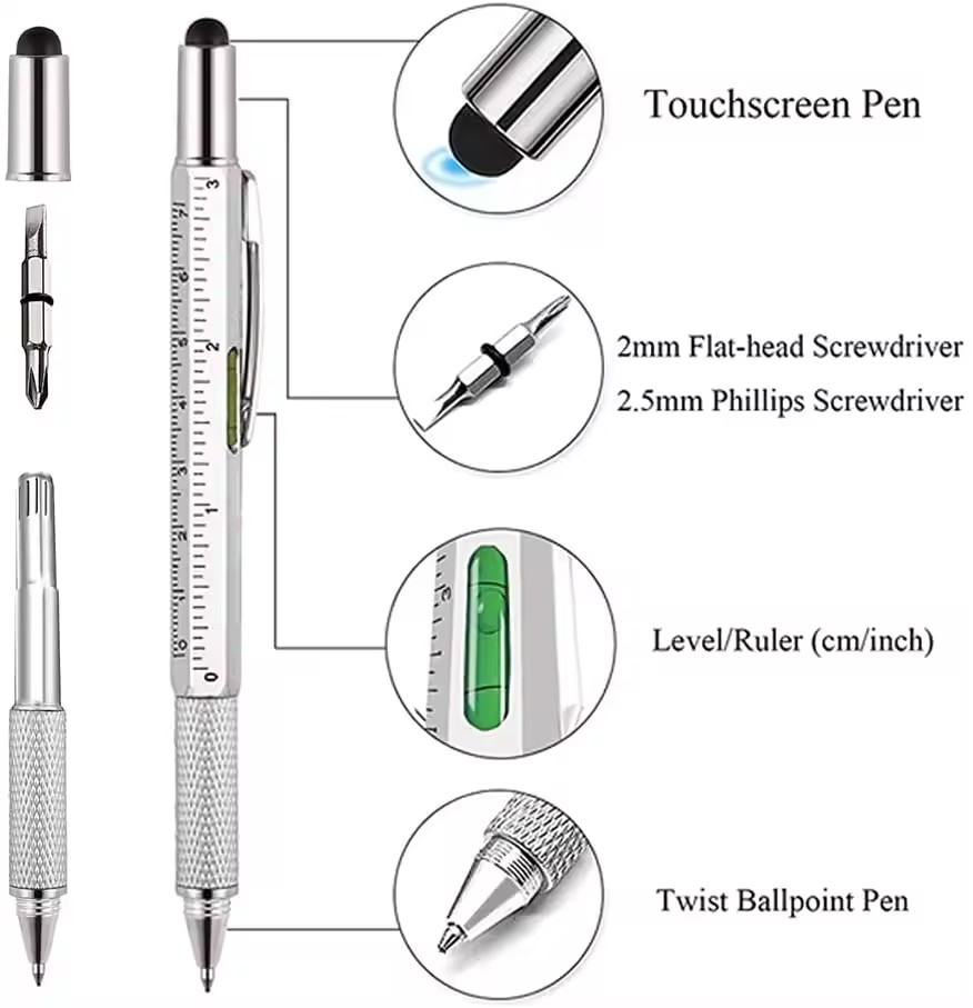 7 in 1 Multifunctional Pen Tou - Writing Tools recension och pris
